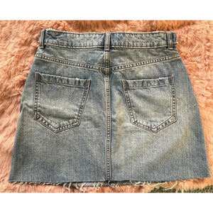 Women's Zara Denim Mini Skirt Size S Blue